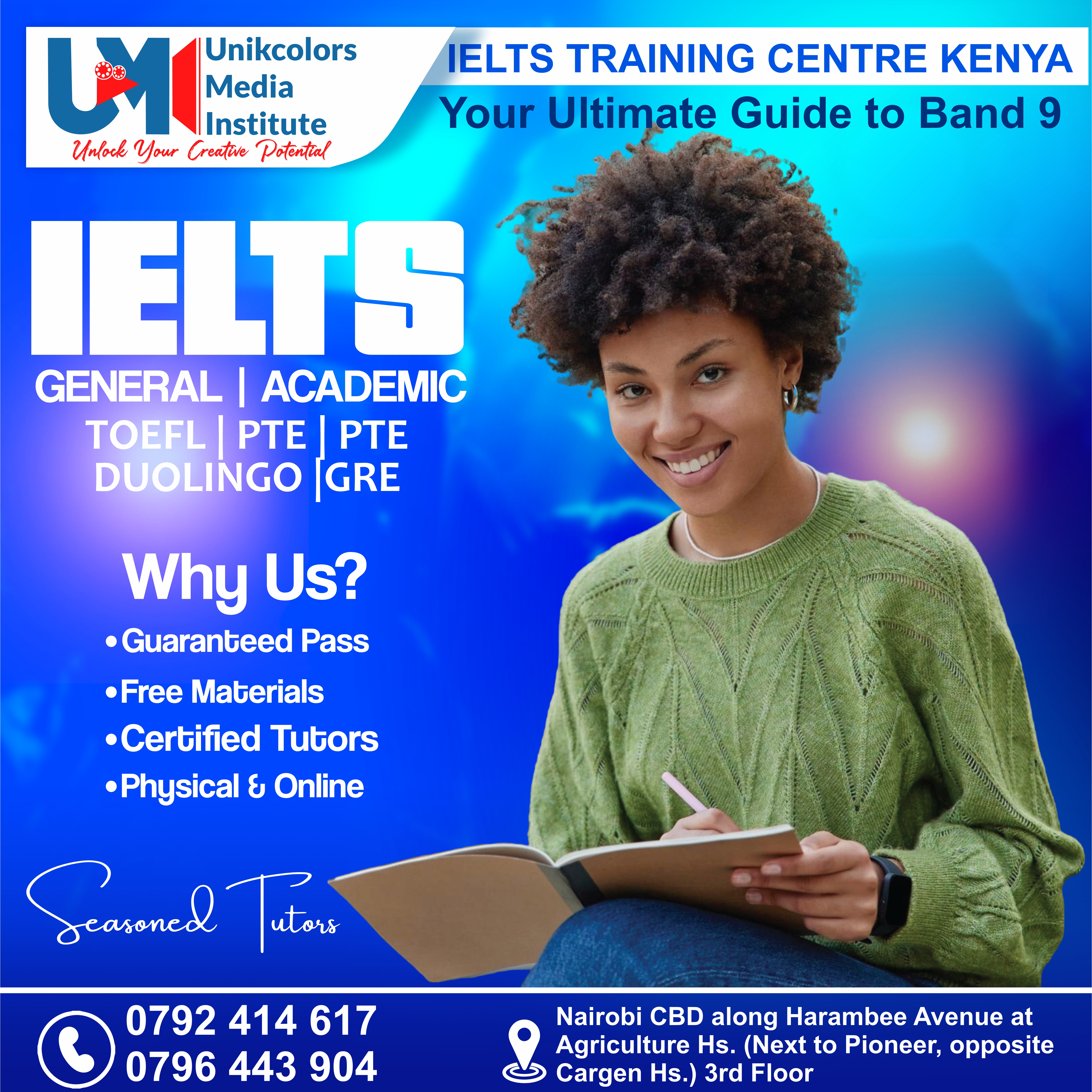 IELTS TRAINING CENTRE KENYA - IELTS PREPARATION | OET | TOEFL | PTE | GRE | DUOLINGO